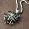 Men's Medusa Pendant Necklace Vintage Snake Animal Accessories Party Gift - Image 3
