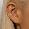 1PC Silver Eight Point Star Flower CZ Double Layer Clip Earring For Women IN Earring Jewelry Party Gift - Image 4