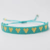 Adjustable Multicolor Heart Bead Bracelet with Woven Pattern - Image 33