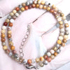 4mm Stone Round Beads Adjustable Necklace Agate Opal Tigers Eye Quartz Crystal Labradorite Charm Necklace Women Jewelry - Image 23