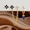 3PCS Stainless Steel 12 Constellation Birthstone Earrings Set for Woman Cartilage Piercing Earrings Jewelry - Image 6