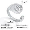 Minimalist Asymmetric Hollow Ring in Stainless Steel - Image 16