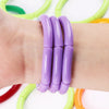 3Pcs Bohemain Acrylic Bamboo Stackable Bracelets Set for Women Marble Color Stretchy Resin Tube Beads Bracelet Bangles Jewelry - Image 12