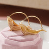 Two Tone Color Whale Shark Fish Hoop Earrings For Women Lovely Chic Dangle Earrings Party Gift - Image 2