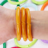 3Pcs Bohemain Acrylic Bamboo Stackable Bracelets Set for Women Marble Color Stretchy Resin Tube Beads Bracelet Bangles Jewelry - Image 13