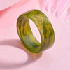 Korean Colorful Transparent Resin Acrylic Rings Set for Women Geometric Thin Round Ring Wedding Jewelry - Image 8
