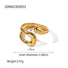 Stainless Steel Minimalist Irregular Curve Geometric Curved Ring Unisex Jewelry Gift - Image 15