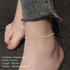 Elegant Office Chic Adjustable Twisted Chain Stainless Steel Anklet Silver Color Female Work Dating Statement - Image 2