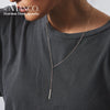 Korean Style Women Gold Color Stainless Steel Necklace Layered Necklace Jewelry - Image 1