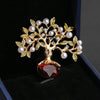 Skeds Creative Design Badges Crystal Tree Brooches for Women Men Plants Pins Clothes Accessories Party Corsage - Image 1