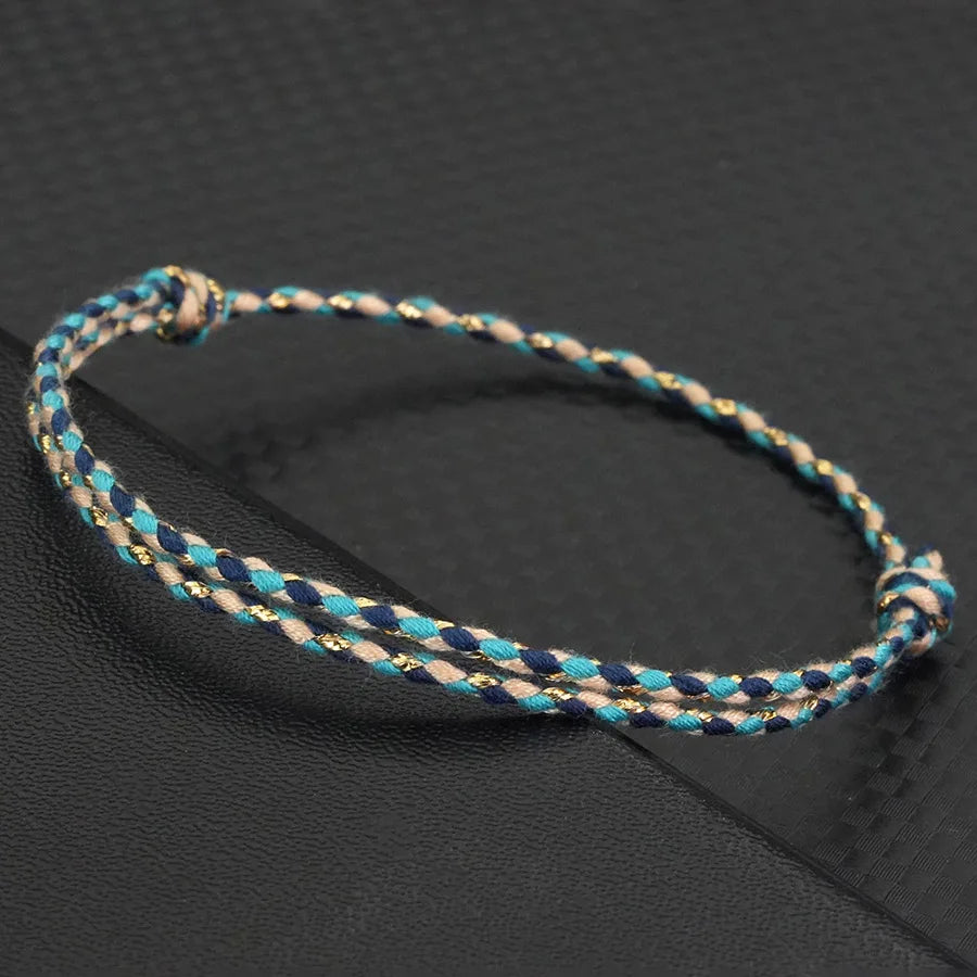 7 Colors Simple Style 2mm Thin String Bracelet For Women Grade A Ethnic Rope Charm Braclet Friend Jewelry Girlfriend Gift - Image 1