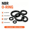 20Pcs Black Nbr Nitrile O-Rings CS2.4mm OD6-32mm Vibration Damping Oil Corrosion Resistant Rubber Gaskets - Image 3