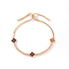 Adjustable Colorful Clover Zircon Bracelet Charm Tennis Charm Cute Sweet Shining Crystal Jewelry Gift - Image 14