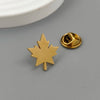 design Smooth maple leaf stainless steel brooch, stylish lapel pin, badge, gift for friends - Image 3