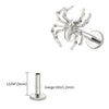 Titanium Spider Labret Lip Ring Tragus Cartilage Conch Flat Helix Stud Earring Halloween Piercing Jewelry - Image 8