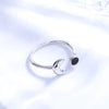 Silver Moon Stars Adjustable Rings For Women Dating Ring Wedding Jewelry Ladies Accessories Jewellery - Image 4