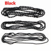 5pcs/lot 3 Size 1.5mm and 2.0mm and 2.4mm Black Plated Ball Beads Chain Necklace Bead Connector 65cm(25.5 inch) - Image 2