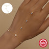 Silver Star/Evil Eyes Blue/White Zircon Bracelet Finger Design For Women Hand Chain Bracelet Party Jewelry - Image 2
