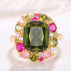 Newly Colorful Green Cubic Zirconia Rings for Women Special-interested Wedding Party Accessories Female Jewelry - Image 8