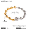 Classic Snake Chain Bracelets Women Gold Plated Stainless Steel Cuban Chain Bracelet Female Gifts Jewelry - Image 21