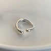 Silver Open Rings for Women Men Couple Handmade Irregular Lines Ring Party Jewelry Prevent Allergy Gift - Image 10