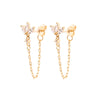 Zircon Tassel Chain Dangle Earrings for Women Gold Color Pierced Ear Stud Earrings Jewelry Accessories - Image 6