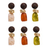 Metal Wrap Resin Irregular Dangle Earrings Simple Vintage Earrings Women Daily Jewelry Accessories - Image 6