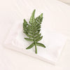 Fern Leaf Brooch Green Lacquer Pin Jewelry Plant Flower Corsage Minimalist Design Badge - Image 1