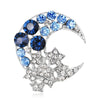 Shiny Crystal Brooch All Rhinestone Stars Moon Pin Men and Women Accessories Holiday Gift - Image 5