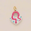 Colorful Dopamine Pendant Necklace, Heart-Shaped Sun, White Dove, Small Snake, Gold-Plated and Color Preserving - Image 9