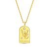 Silver Lucky The Twelve Zodiac Signs Golden Disc Pendant Necklace For Women Jewelry Birthday Gift - Image 14