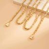 IngeSight.Z Irregular Gold Color Ccb Bead Pendant Necklace Women Punk Multilayer Y-shaped Necklace Jewelry Gift - Image 10