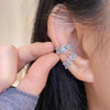 Fake Piercing Earcuff Double Circle Ear Cuff Crystal Earrings for Women Man Hiphop Retro Cuff Earclip Accessories Korean - Image 3