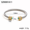 12 Month Birthstones Crystal Stainless Steel Gold Plated Jewelry Bracelets Bangles For Friend - Image 9