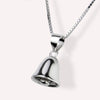 Simple Silver Jewelry Personality Bell Lock Classic Pendant Necklaces - Image 2
