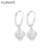 Silver Needle Gold-color Hoop Earrings for Women Shell Pendants Earrings Jewelry Gifts - Image 14