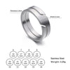 Simple Stainless Steel Couple Ring for Men Women Casual Finger Rings Jewelry Engagement Anniversary Gift - Image 6