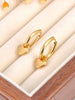 Stainless Steel Love Heart Hoop Earrings For Women Gold Plated Wedding Party Jewelry - Image 5