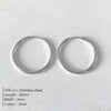 Stainless Steel Thin Hoop Earrings in Gold-Tone or Silver-Tone with 12 mm 14 mm or 18 mm Options - Image 16