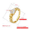 heart jewelry sets Cubic zirconia heart connector bracelet for women Brass necklace party Jewelry - Image 6