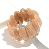 Vintage Acrylic Amber Elastic Geometric Bracelets Bangles for Women Stretchy Resin Big Cuff Bracelet Jewelry - Image 7