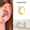 1PC Plated Gold Ear Cuff Earrings For Women C-Shape Crystal Clip On Earrings No Piercing Earrings Jewelry Gifts - Image 8