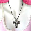 Y2K Jewelry Acrylic Leopard Print Zebra Print Cross for Women Cool Kawaii Cute Sexy Necklace Punk Accessories Goth - Image 7
