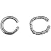 Metal Geometric C-Shaped Ear Clip Earrings for Women Men Simple Irregular Smooth Non Piercing Chunky Ear Cuff Jewelry - Image 8