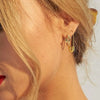 Minimalist Safety Pin Shape Leverback Earrings for Women U-shaped Gold Plated Lock Pendant Pierced Earring Jewelry Accessories - Image 3