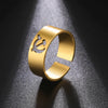 Ussr Symbol Hammer and Sickle Ring Stainless Steel Wide Open Signet Ring for Women Vintage Jewelry Party Gift - Image 1
