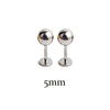 1Pair Titanium Steel 20G Flat Back Stud Earring Ball Screws Studs Ear Bone Nail Lip Tongue Piercing Body Jewelry for Women Men - Image 12