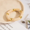 Multicolor Plastic Bamboo-Style Stretch Bangle - Image 18