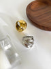 Ghidbk Hip-Hop Punk Stainless Steel Thread Wave Chunky Dome Wide Rings for Women Men Anti Statement Jewelry - Image 4
