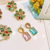 Earrings Beautiful Colorful Baroque Crystal Stone AB Style Dangle Woman Earrings Designers Christmas Jewelry - Image 5